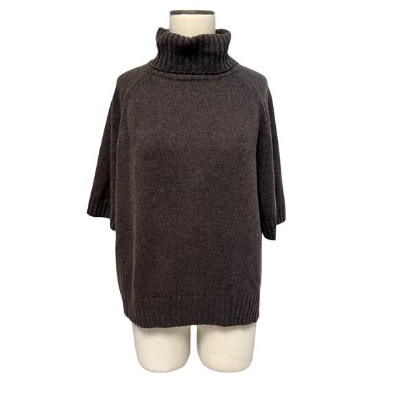 MaxMara Weekend Button Back Turtleneck Sweater Sweater Half Sleeve Large X-Large - Picture 1 of 3